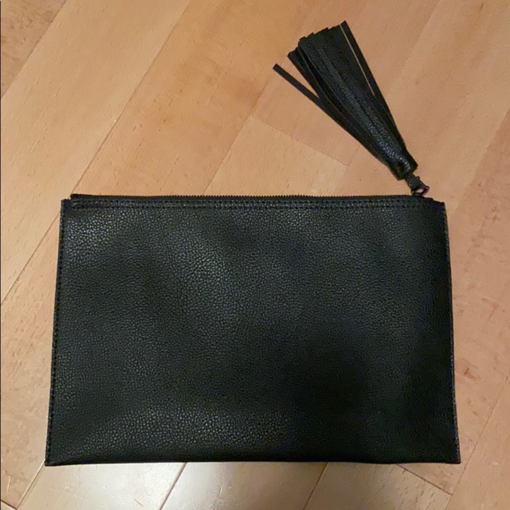 Parker Pebbled Leather Clutch